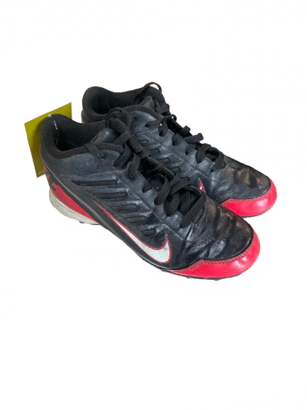 Vist Large View of Product Image Which is Used Nike Adult FB Cleats Black And Red Senior 5.5