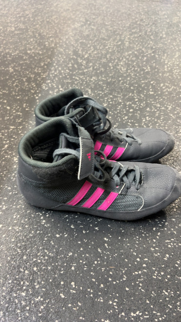Vist Large View of Product Image Which is Used Adidas Wrestling Shoes Black Junior 05.0