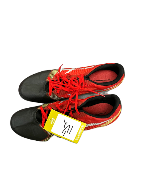 Vist Large View of Product Image Which is Used Asics Track & Field Cleats Adult Red Senior 11.5