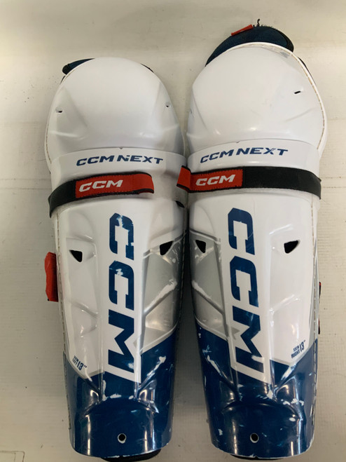 Vist Large View of Product Image Which is Used CCM NEXT Senior Shin Guards Black 13"