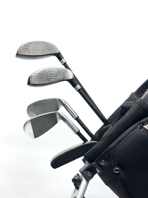 Vist Large View of Product Image Which is Used Tour Edge BAZOOKA H1 MAX-J 9-12YR Jr Golf Set LH Black 5 Piece