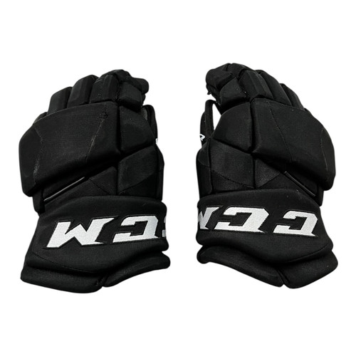 Vist Large View of Product Image Which is Used CCM PRO Senior Gloves Black 14"