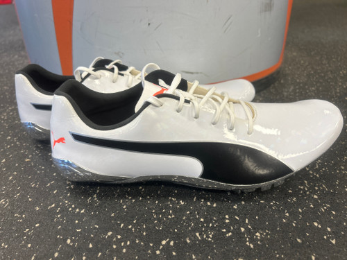 Vist Large View of Product Image Which is Used Puma Evospeed Sprint 10 Track & Field Cleats Adult White Senior 12