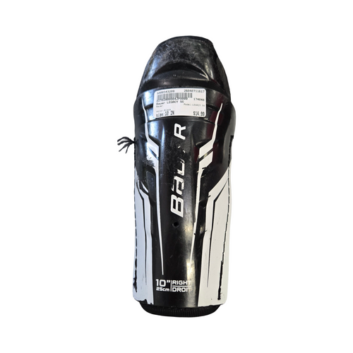 Vist Large View of Product Image Which is Used Bauer LEGACY SG Junior Shin Guards Black 10"