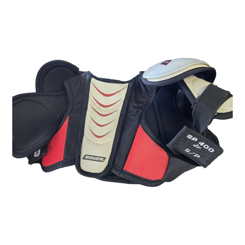 Vist Large View of Product Image Which is Used Bauer BAUER 400 SP Youth Shoulder Pads SM