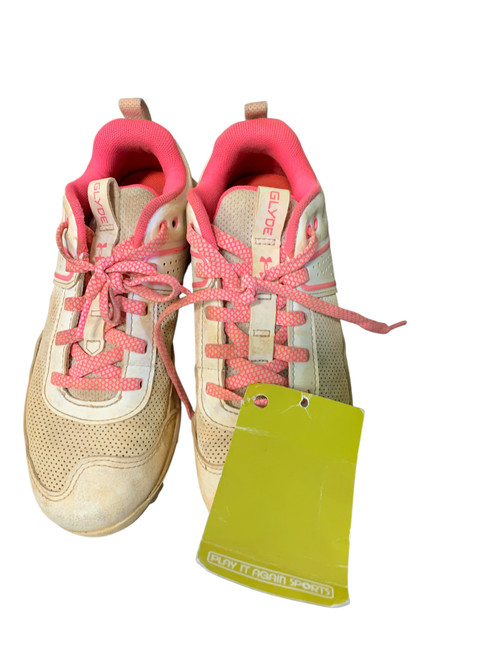 Vist Large View of Product Image Which is Used Under Armour BB/SB Cleats White Junior 02.5