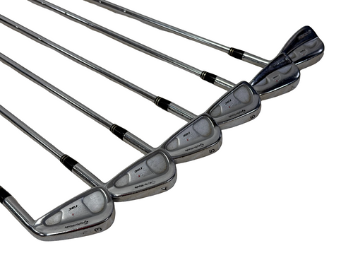 Vist Large View of Product Image Which is Used Taylormade RAC Coin Forged Mens Golf Iron Set RH 3I-8I w/ TP Dynamic Gold S300 Shafts - Standard