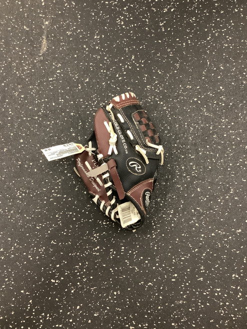 Vist Large View of Product Image Which is Used Rawlings PLAYERS SERIES BB/SB Glove T-ball Brown 9"