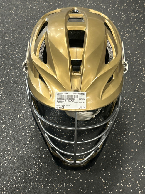 Vist Large View of Product Image Which is Used Cascade S HELMET Lacrosse Helmet Vegas Gold One Size