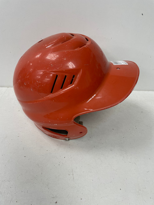 Vist Large View of Product Image Which is Used Rawlings COOLFLO Batting Helmet No Mask Orange One Size