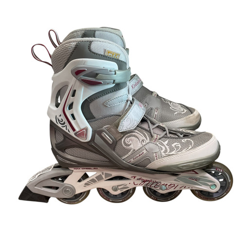 Vist Large View of Product Image Which is Used Rollerblade SPARK COMP W Senior Rec Fitness Skates Grey Senior 10