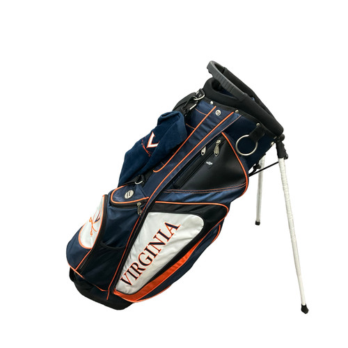 Vist Large View of Product Image Which is Used TEAM EFFORT MENS UVA GOLF BAG Mens Stand Bag Navy Blue