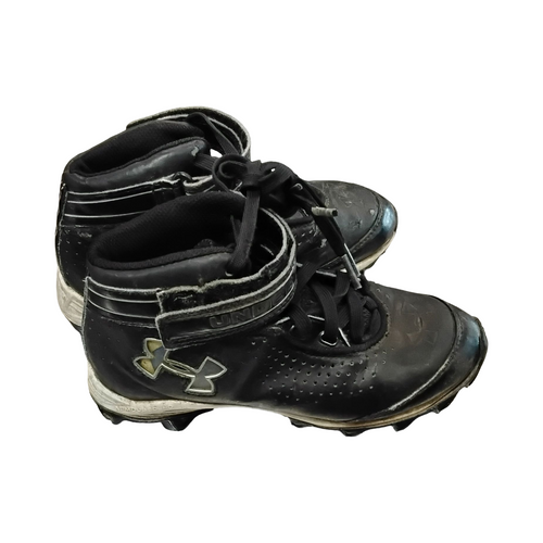 Vist Large View of Product Image Which is Used Under Armour Youth FB Cleats Black Youth 06.0