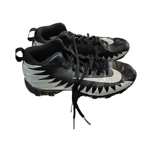 Vist Large View of Product Image Which is Used Nike ALPHA MENACE SHARK Jr FB Cleats Black Junior 04.5