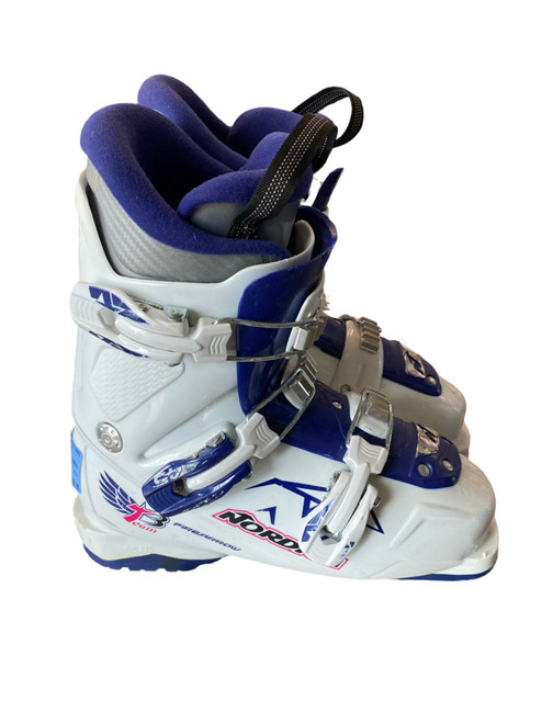 Vist Large View of Product Image Which is Used Nordica FIRE ARROW Womens DH Ski Boot White 220 MP - J04 - W05
