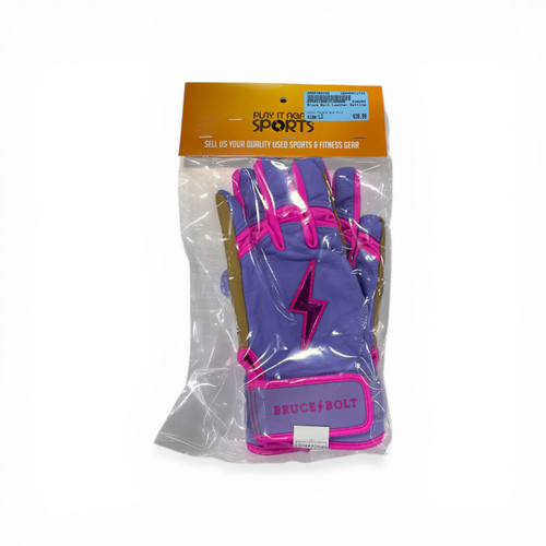 Vist Large View of Product Image Which is Used BB/SB Batting Gloves Purple And Pink LG