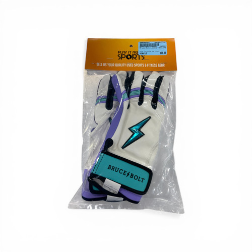 Vist Large View of Product Image Which is Used BB/SB Batting Gloves Turquoise And Purple LG