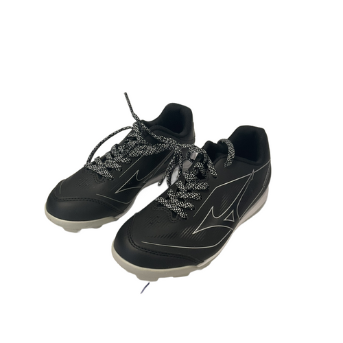 Vist Large View of Product Image Which is Used Mizuno ENERZY MOLDED CLEAT BB/SB Cleats Black Junior 02