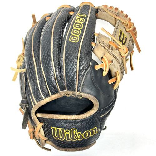 Vist Large View of Product Image Which is Used Wilson A2000 KBH13 BB/SB Glove RH Throw Black 11 3/4"