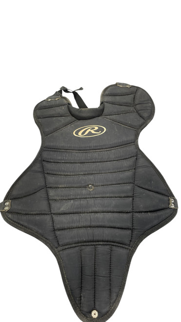 Vist Large View of Product Image Which is Used Rawlings AGES 9-12 Catchers Chest Protector Black Youth