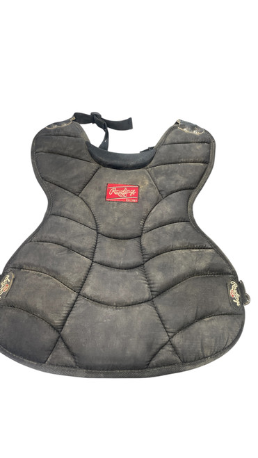 Vist Large View of Product Image Which is Used Rawlings AGES 9-12 Catchers Chest Protector Black Youth