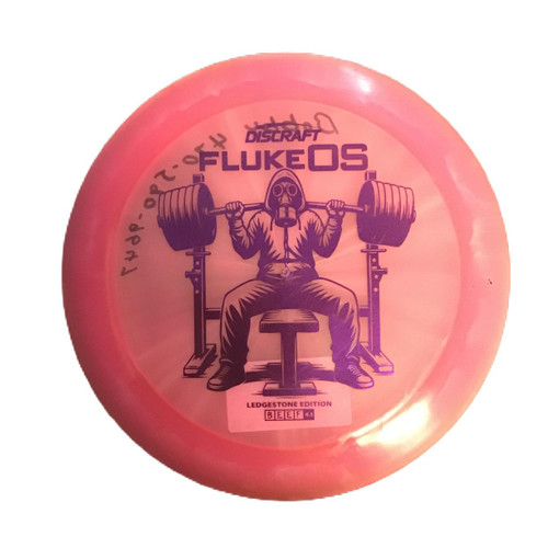 Vist Large View of Product Image Which is Used Discraft FLUKE OS Disc Golf Driver Pink