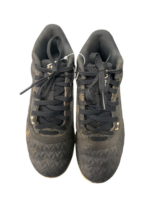 Vist Large View of Product Image Which is Used Under Armour CLEATS BB/SB Cleats Black Junior 02.5