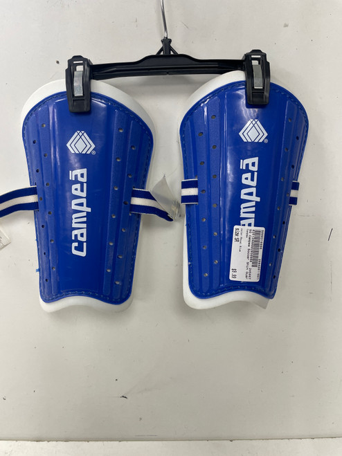 Vist Large View of Product Image Which is Used Campea Soccer Shin Guards Adult Royal Blue Senior