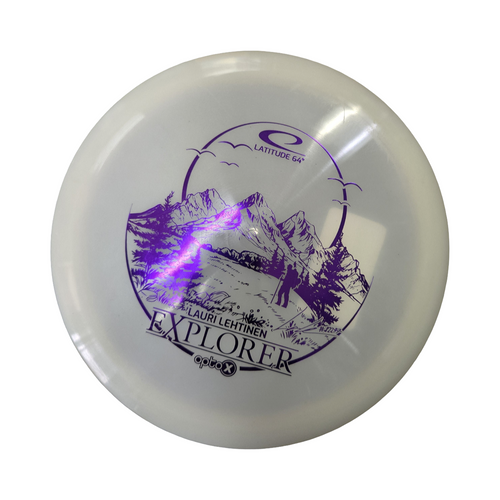 Vist Large View of Product Image Which is Used Latitude 64 OPTEX EXPLORER LAURI LEHTINEN 24 WHITE Disc Golf Driver White
