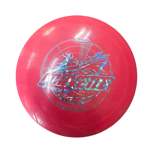 Vist Large View of Product Image Which is Used Innova CORVETTE DISTANCE DRIVER Disc Golf Driver Red