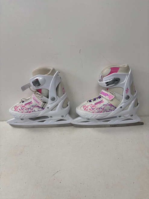 Vist Large View of Product Image Which is Used RACES JOKEY SZ 5-8 WomensFigure Skate White Adjustable