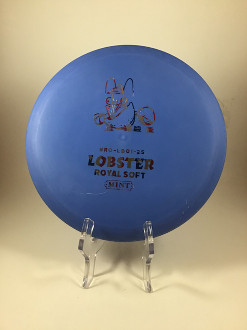 Vist Large View of Product Image Which is Used Mint ROYAL LOBSTER SOFT Disc Golf Mid Range Royal Blue 176g