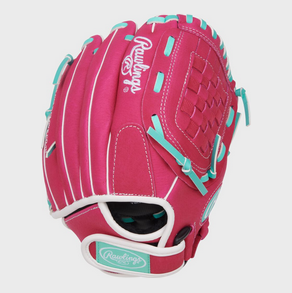 Vist Large View of Product Image Which is New Rawlings SURE CATCH RH Throw Fastpitch Gloves 10 1/2"