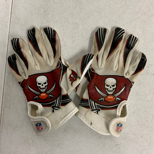 Vist Large View of Product Image Which is Used Franklin NFL FB Gloves White Youth