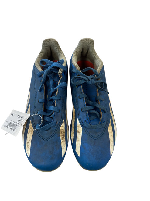 Vist Large View of Product Image Which is Used Adidas Soccer Cleats White Youth 06.5