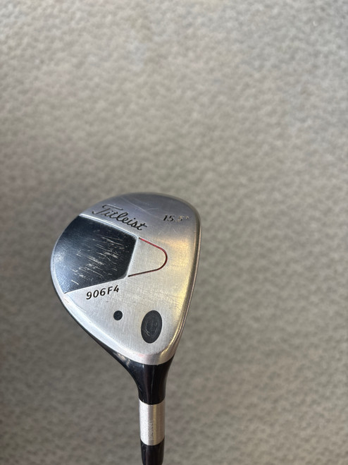 Vist Large View of Product Image Which is Used Titleist 906 F4 Mens Fairway Wood RH 3 Wood