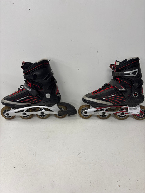 Vist Large View of Product Image Which is Used K2 MONZA Senior Rec Fitness Skates Black Senior 9.5