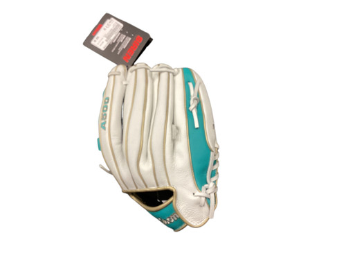 Vist Large View of Product Image Which is Used Wilson A05LF24125 BB/SB Glove LH Throw White 12 1/2"