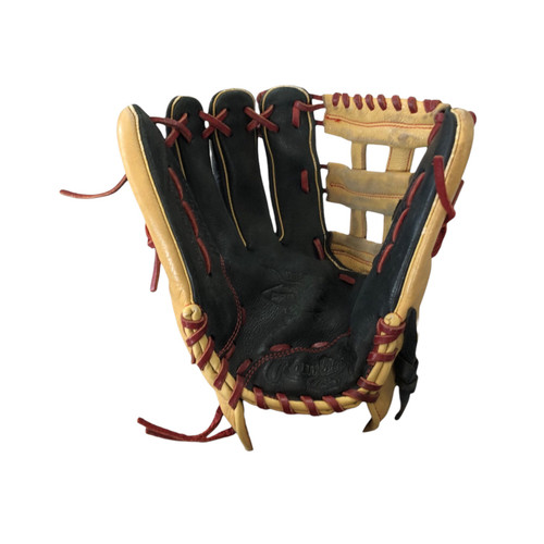 Vist Large View of Product Image Which is Used Rawlings SPL120BH BB/SB Glove LH Throw Black 12"