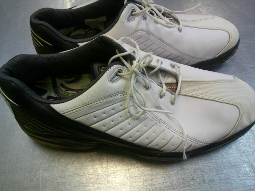 Vist Large View of Product Image Which is Used Foot Joy Mens Golf Shoes White Senior 8.5