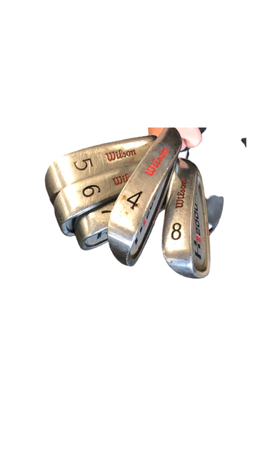 Vist Large View of Product Image Which is Used Wilson HT2000 Mens Package Set RH Grey 5 Piece