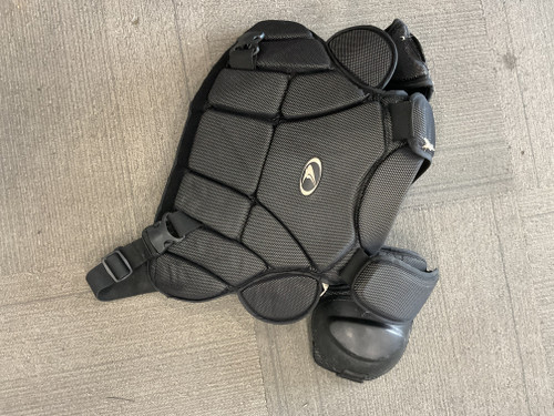 Vist Large View of Product Image Which is Used Champro CP135 Umpire Chest Protector Black LG