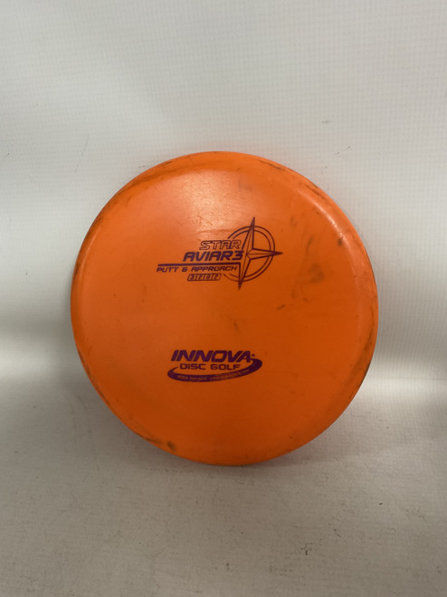 Vist Large View of Product Image Which is Used Innova STAR AVIAR3 Disc Golf Putter Orange