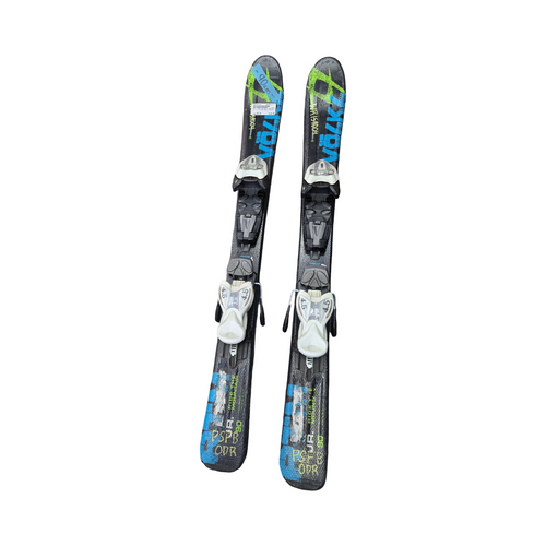 Vist Large View of Product Image Which is Used Volkl RTM JR SKIS 90CM W/ MARKER 4.5 Boys Skis Only Black 90 cm