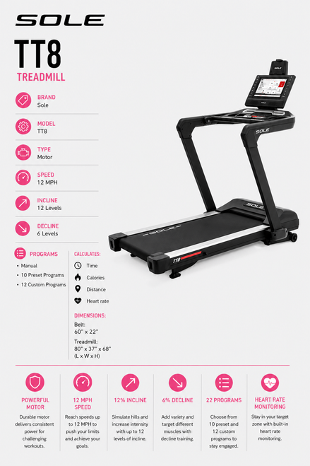 Vist Large View of Product Image Which is Used Sole TT8 COMMERCIAL TREADMILL NO FOLDING Treadmill