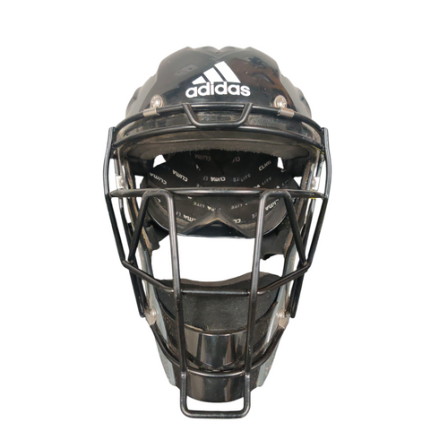 Vist Large View of Product Image Which is Used Adidas Baseball Catchers Mask Black