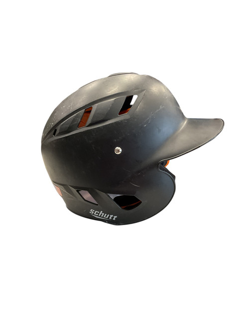 Vist Large View of Product Image Which is Used Schutt JR BATTING HELMET Batting Helmet No Mask Black S/M