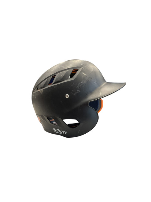 Vist Large View of Product Image Which is Used Schutt JR BATTING HELMET Batting Helmet No Mask Black S/M
