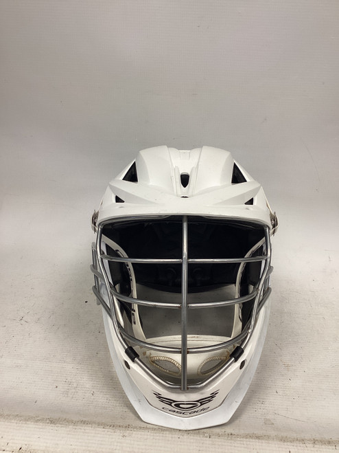 Vist Large View of Product Image Which is Used Cascade XRS PRO Lacrosse Helmet White One Size
