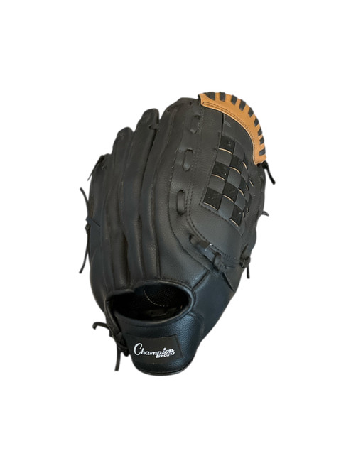 Vist Large View of Product Image Which is Used Champion Sports CBG700 BB/SB Glove RH Throw Black 11 1/2"